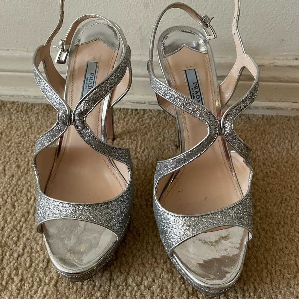 Prada Sparkly high heels 👠